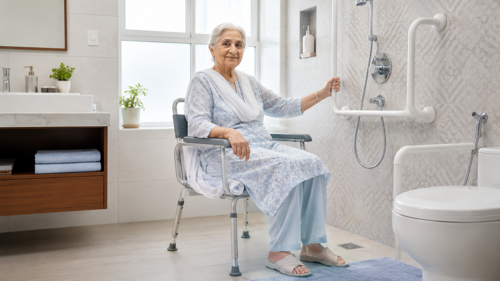 Bathroom support equipment considered during an individual equipment review